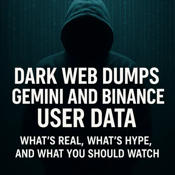 Dark Web Dumps Gemini and Binance User Data: What’s Real, What’s Hype, and What You Should Watch