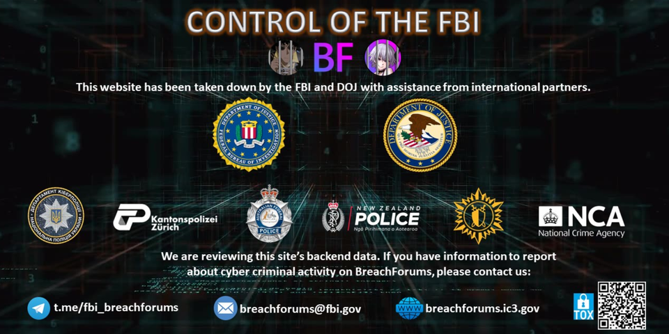 BreachForums Taken Down by FBI and International Partners [again]